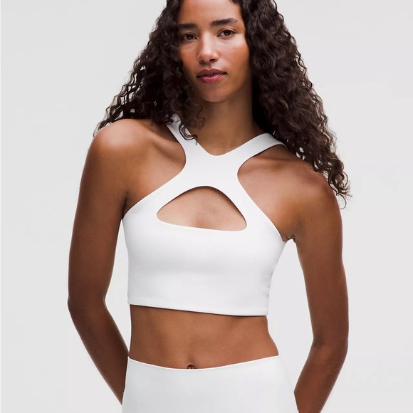 lululemon athletica Other - Lululemon Athletica White Cutout Crop Top
